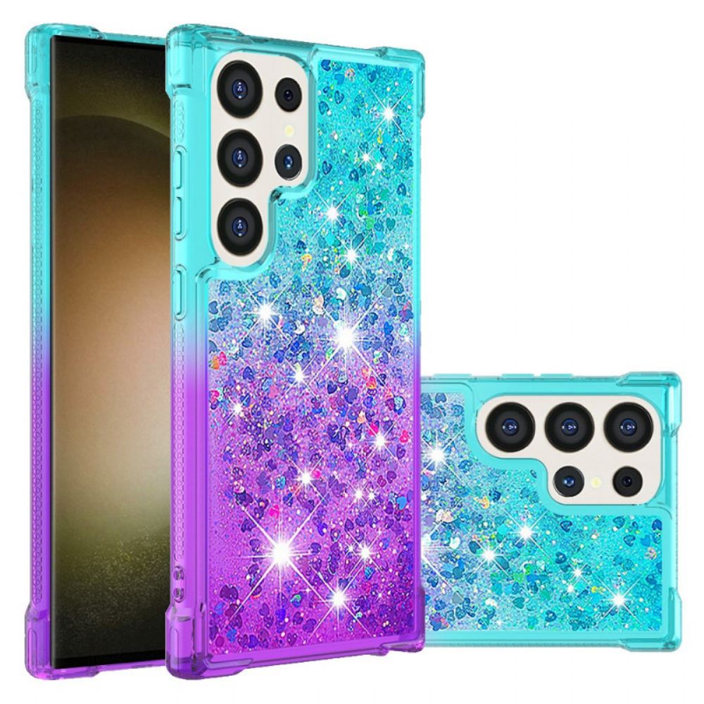 Hoesje Voor Samsung Galaxy S24 Ultra 5g Vloeibare Glitters