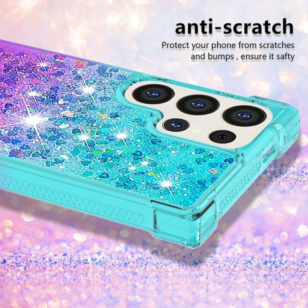 Hoesje Voor Samsung Galaxy S24 Ultra 5g Vloeibare Glitters