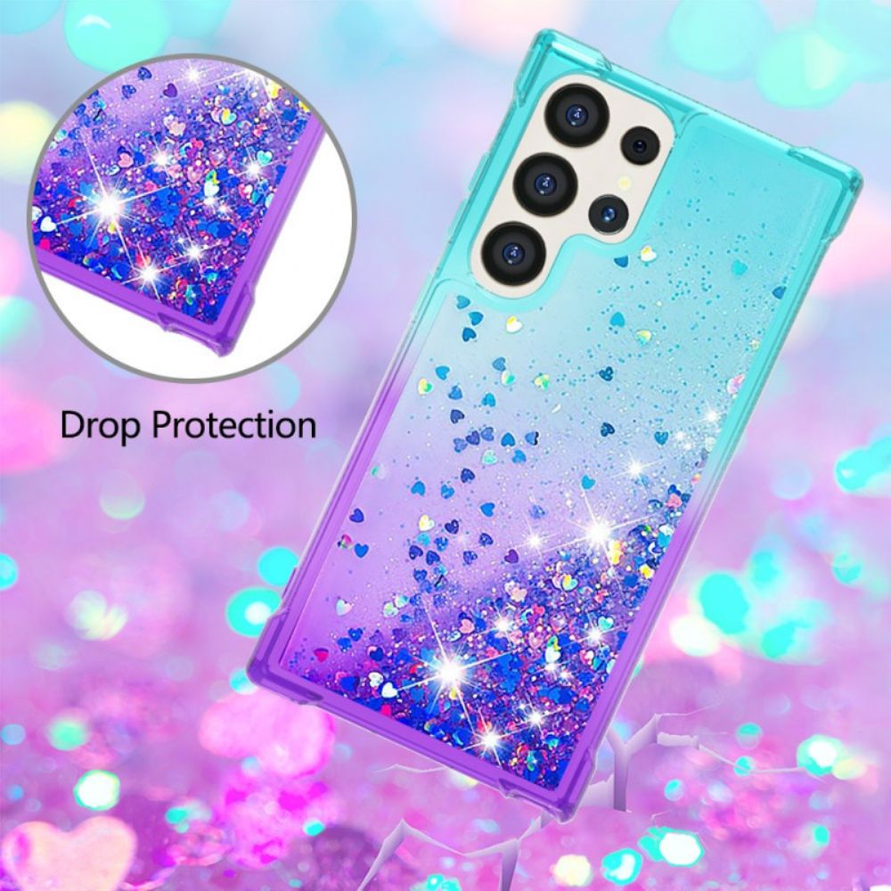 Hoesje Voor Samsung Galaxy S24 Ultra 5g Vloeibare Glitters