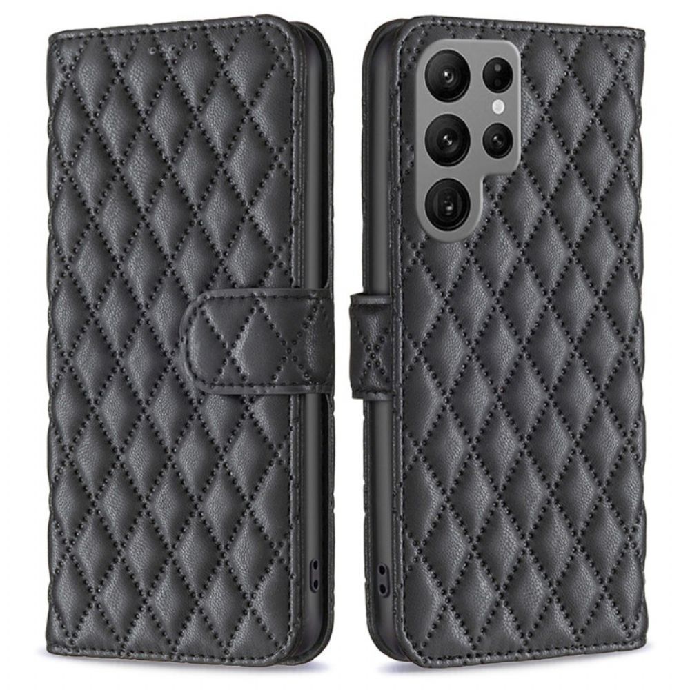 Leren Hoesje Samsung Galaxy S24 Ultra 5g Binfen Kleur Bescherming Hoesje