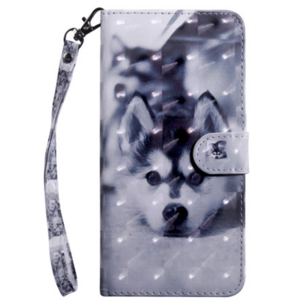 Leren Hoesje Samsung Galaxy S24 Ultra 5g Husky Met Riem