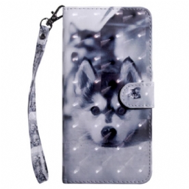 Leren Hoesje Samsung Galaxy S24 Ultra 5g Husky Met Riem