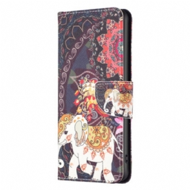 Leren Hoesje Samsung Galaxy S24 Ultra 5g Stamolifant Bescherming Hoesje