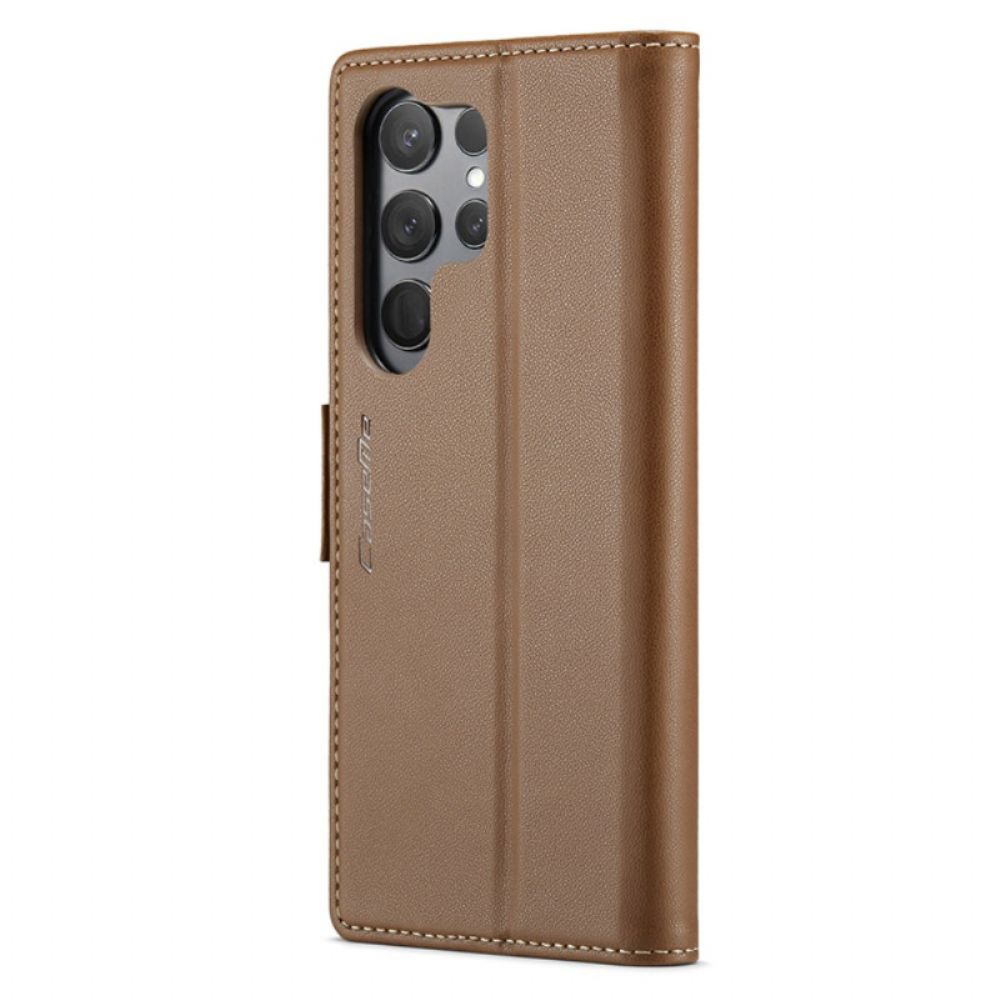 Leren Hoesje Voor Samsung Galaxy S24 Ultra 5g Caseme Litchi-textuur