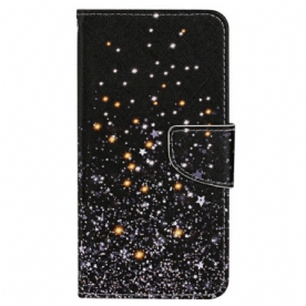 Leren Hoesje Voor Samsung Galaxy S24 Ultra 5g Sterren Met Riem