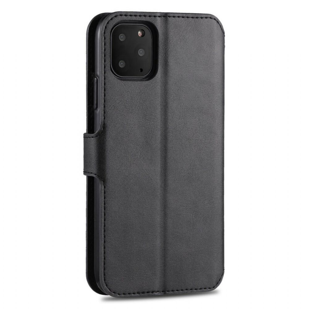 Flip Case voor iPhone 12 Pro Max Azns Leereffect