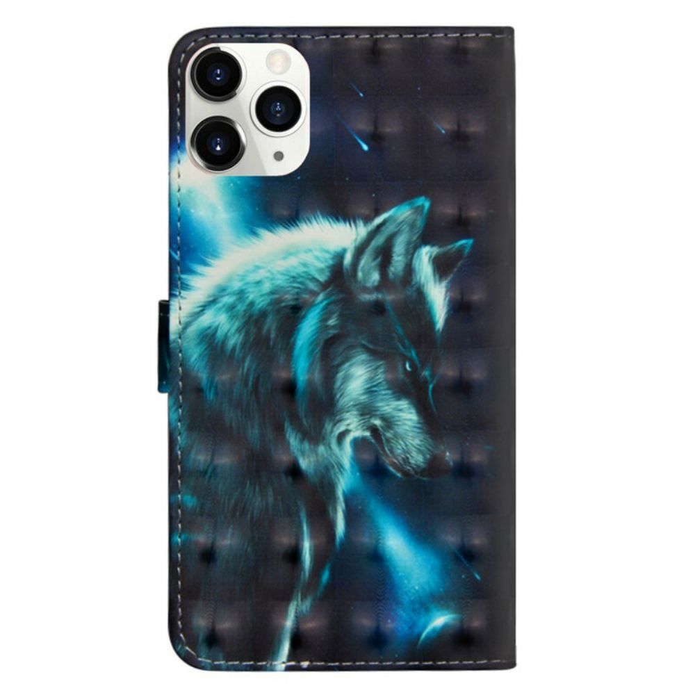 Folio-hoesje voor iPhone 12 Pro Max Majestueuze Wolf