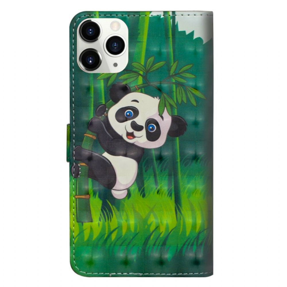 Folio-hoesje voor iPhone 12 Pro Max Panda En Bamboe