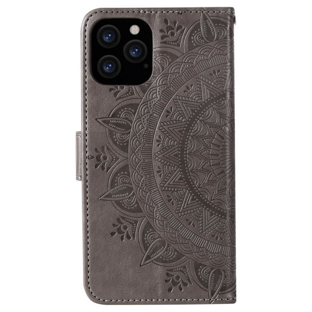 Folio-hoesje voor iPhone 12 Pro Max Zon Mandala