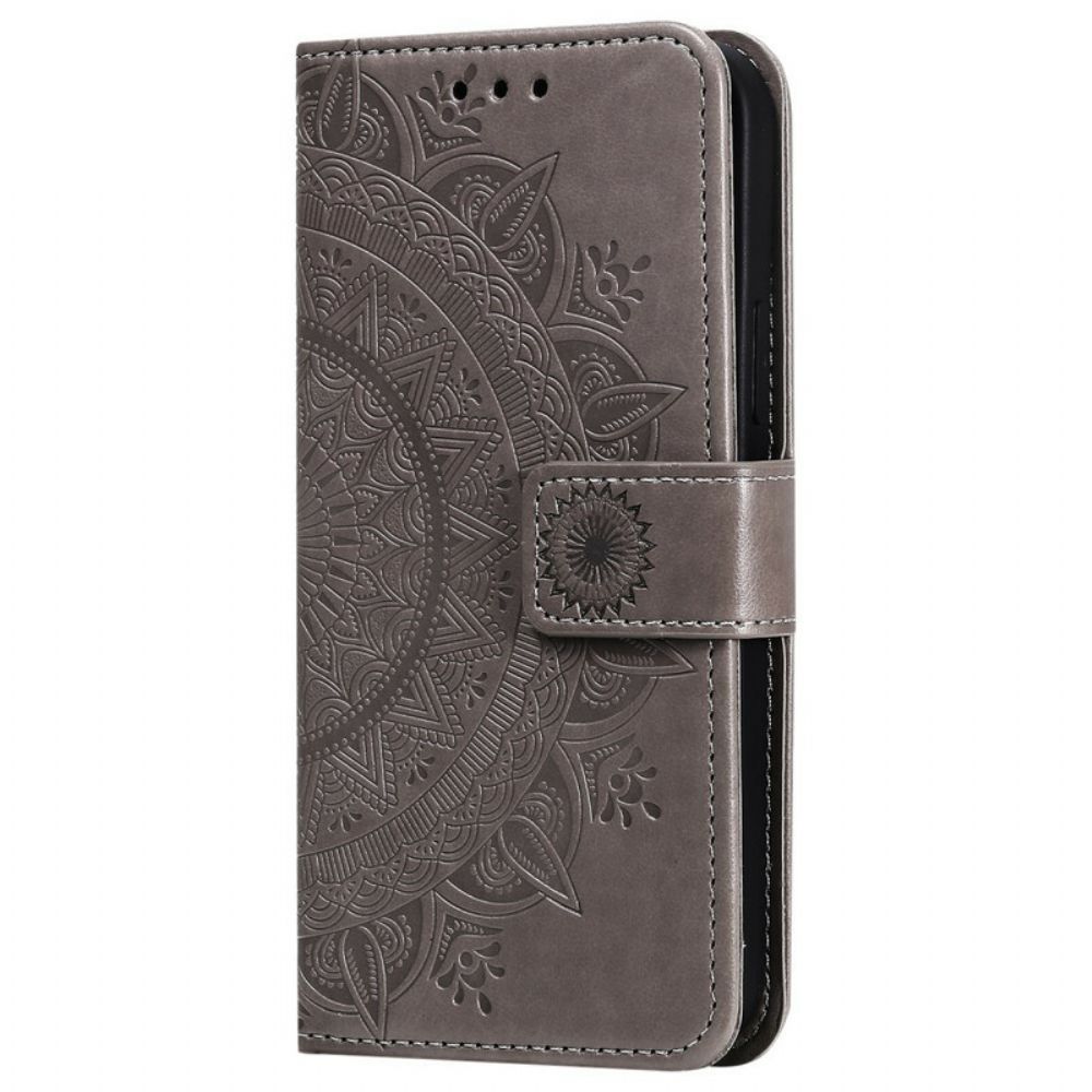 Folio-hoesje voor iPhone 12 Pro Max Zon Mandala