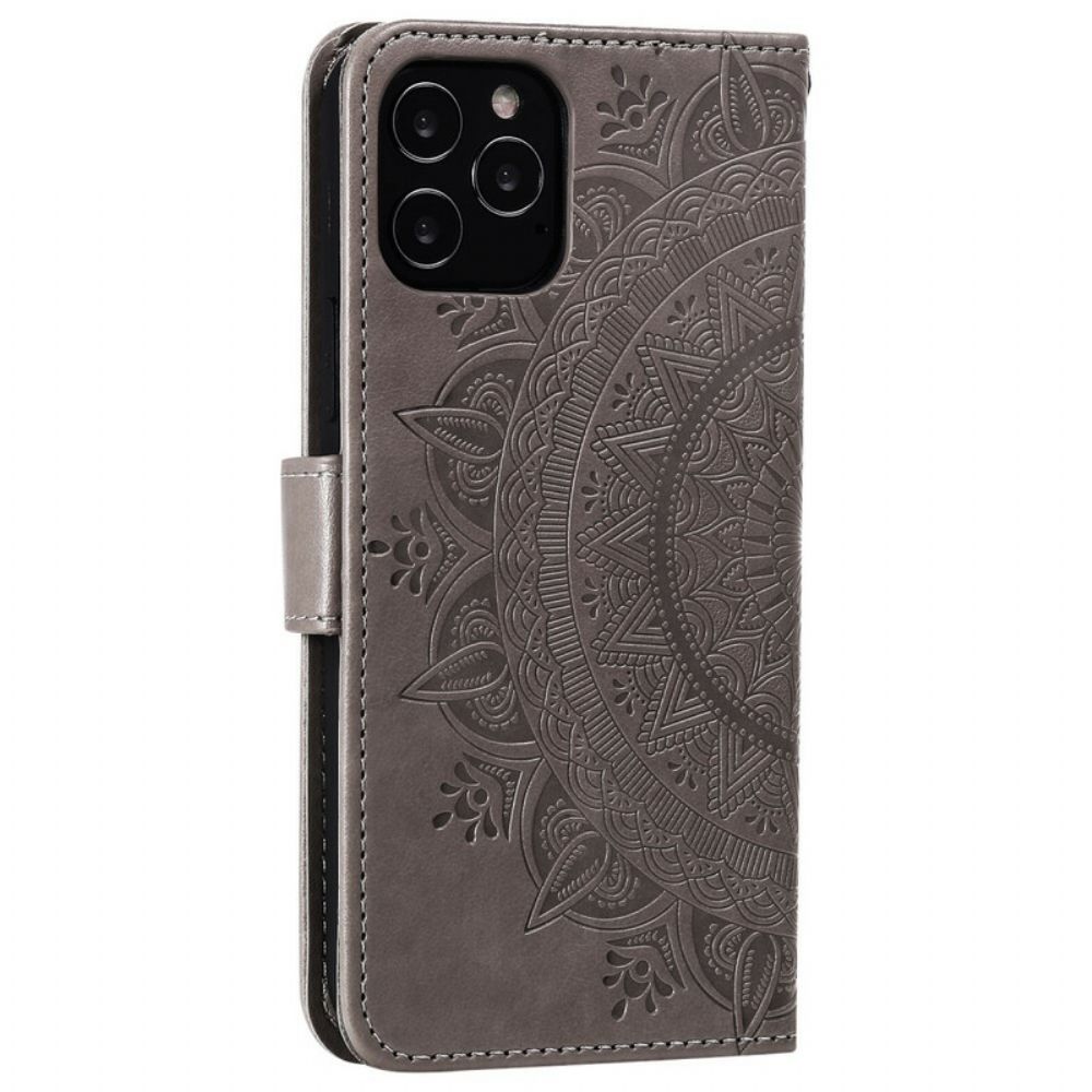 Folio-hoesje voor iPhone 12 Pro Max Zon Mandala