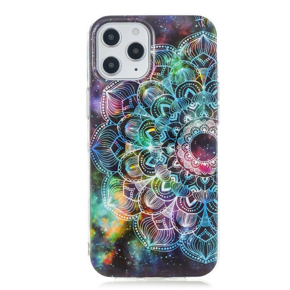 Hoesje voor iPhone 12 Pro Max Fluorescerende Bloemenserie