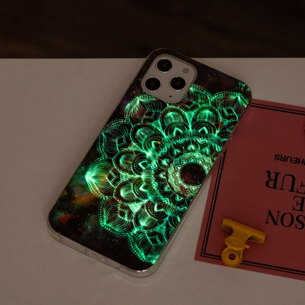 Hoesje voor iPhone 12 Pro Max Fluorescerende Bloemenserie