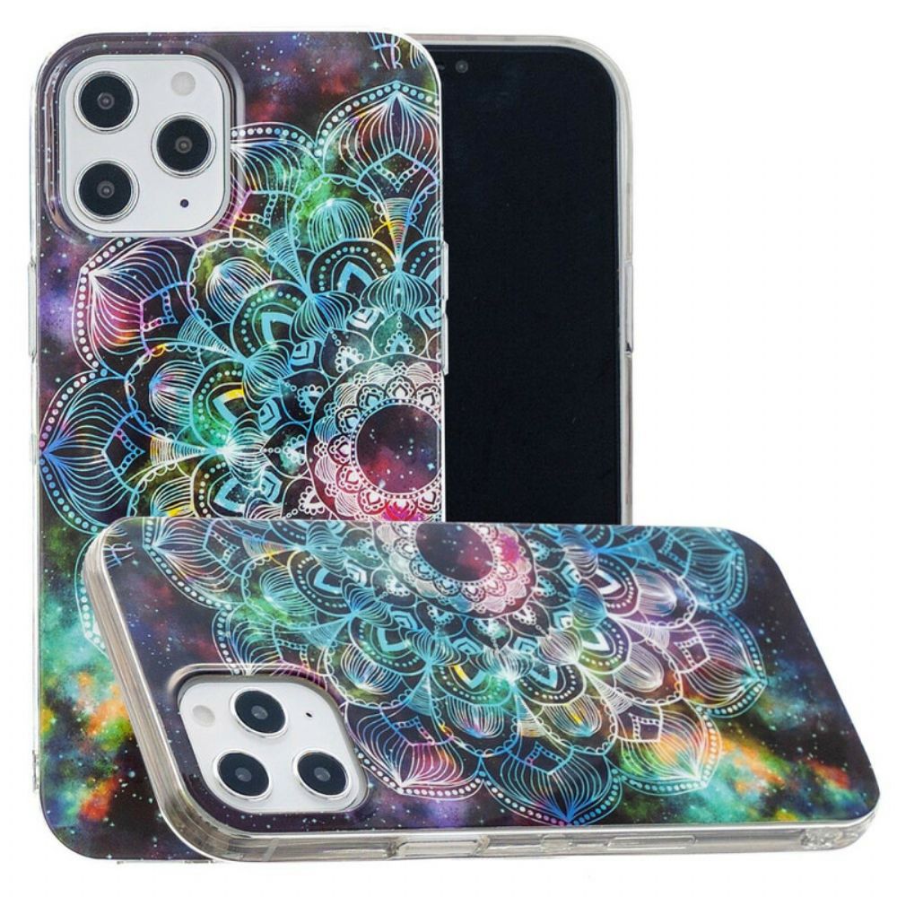 Hoesje voor iPhone 12 Pro Max Fluorescerende Bloemenserie