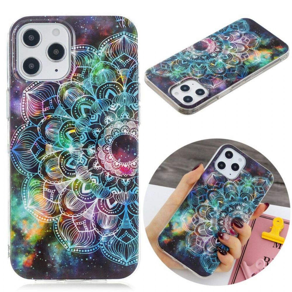 Hoesje voor iPhone 12 Pro Max Fluorescerende Bloemenserie