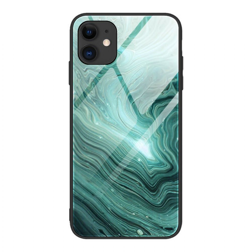 Hoesje voor iPhone 12 Pro Max Gehard Glas Kleuren