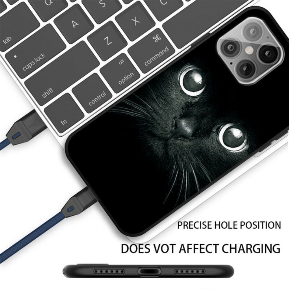 Hoesje voor iPhone 12 Pro Max Kattenogen