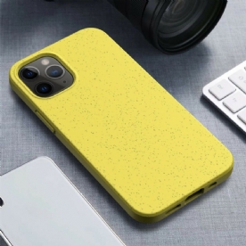 Hoesje voor iPhone 12 Pro Max Tarwe Stro Ontwerp