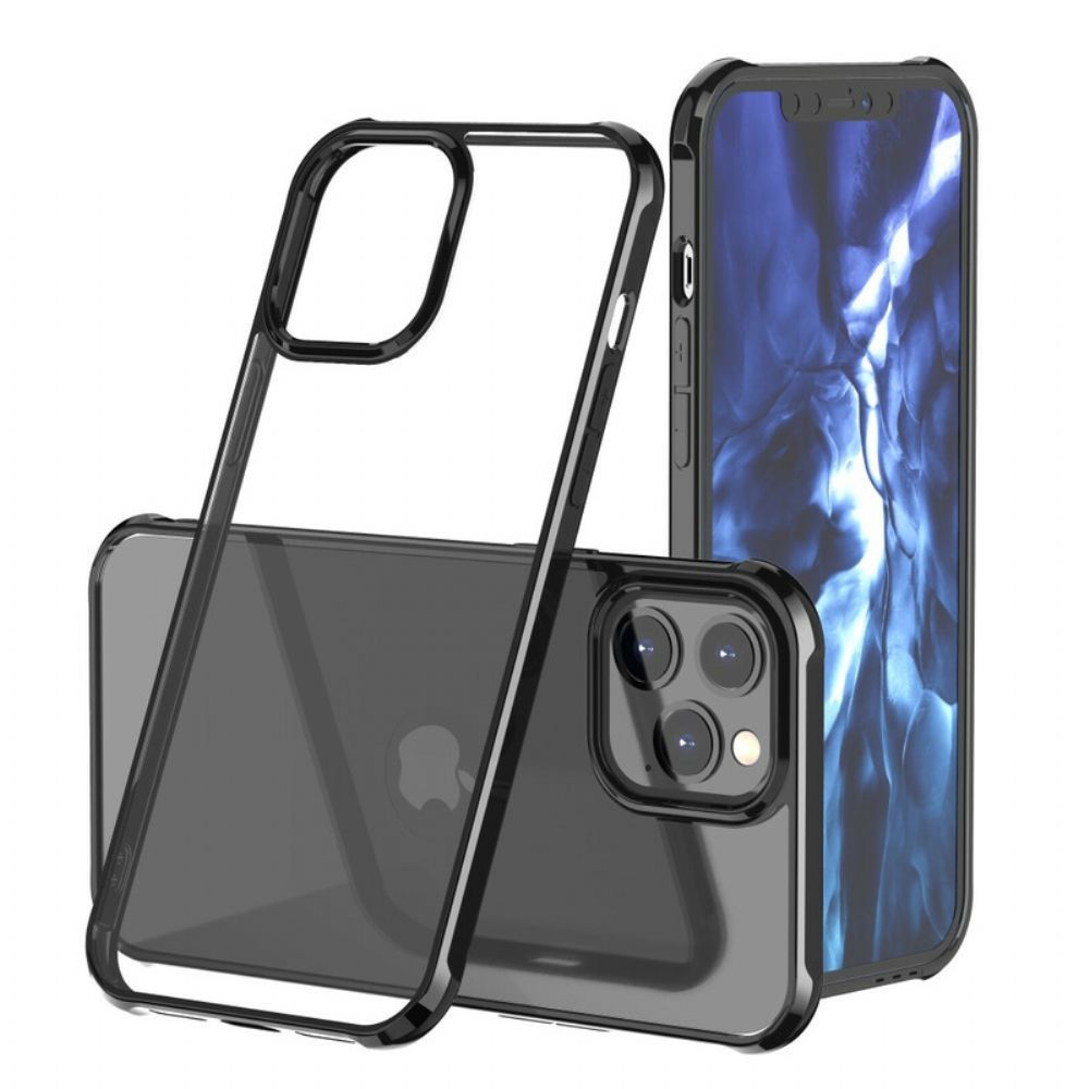 Hoesje voor iPhone 12 Pro Max Transparant Leeu-ontwerp