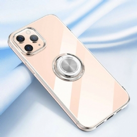 Hoesje voor iPhone 12 Pro Max Transparant Met Ring-support