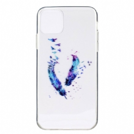 Hoesje voor iPhone 12 Pro Max Transparante Veren