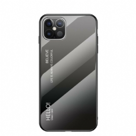 Telefoonhoesje voor iPhone 12 Pro Max Hallo Gehard Glas