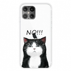 Telefoonhoesje voor iPhone 12 Pro Max De Kat Die Nee Zegt