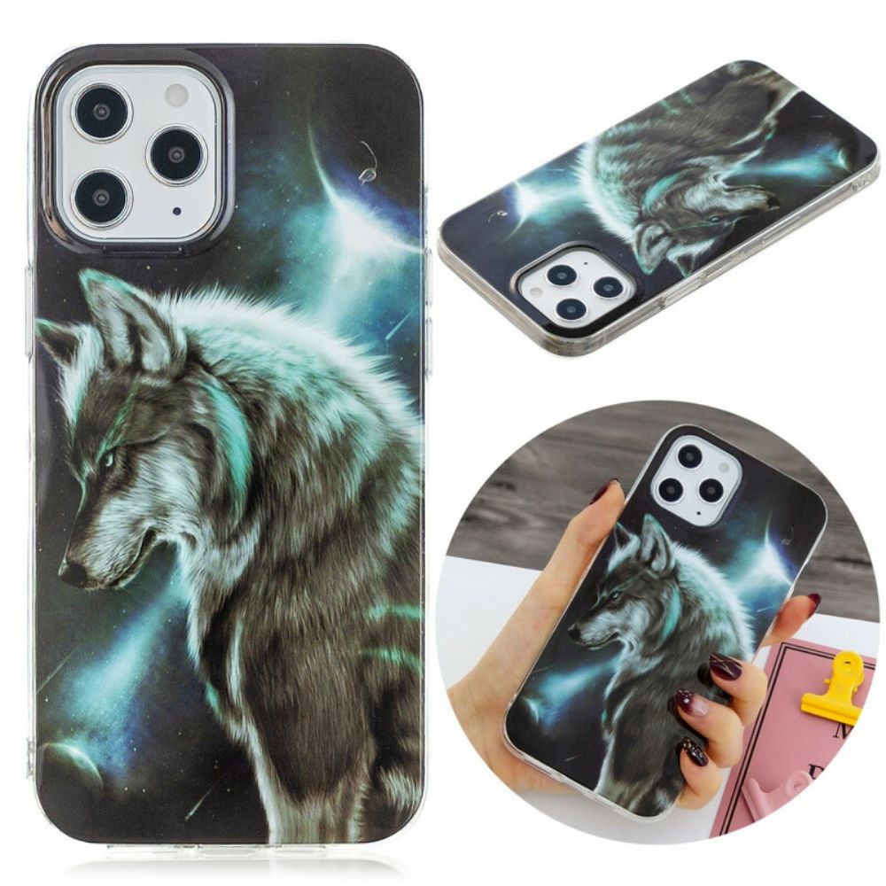 Telefoonhoesje voor iPhone 12 Pro Max Koninklijke Wolf