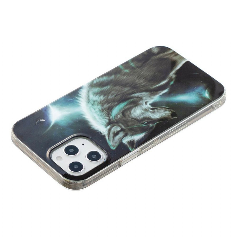 Telefoonhoesje voor iPhone 12 Pro Max Koninklijke Wolf