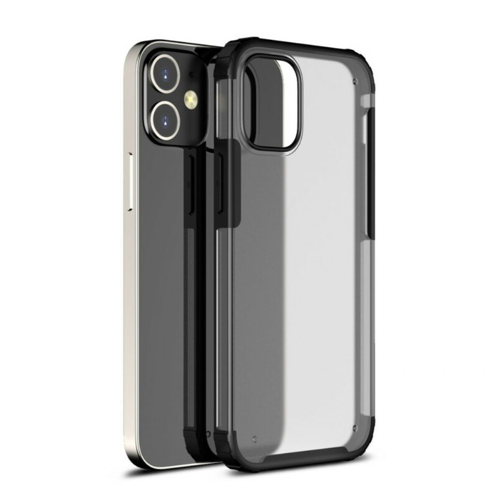 Telefoonhoesje voor iPhone 12 Pro Max Mat Transparant Hybride