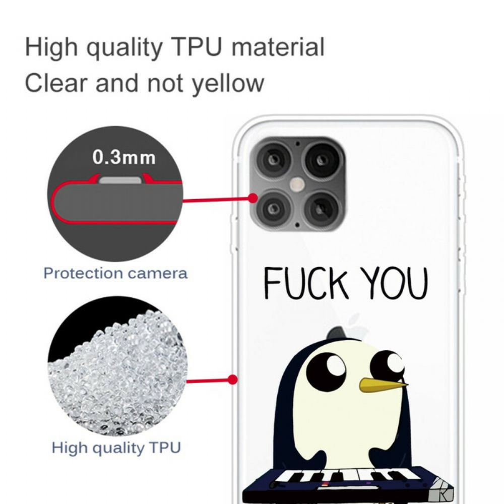 Telefoonhoesje voor iPhone 12 Pro Max Pinguïn Neuk Je