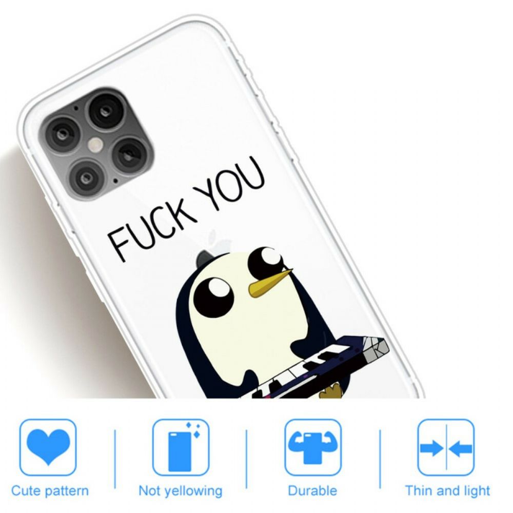 Telefoonhoesje voor iPhone 12 Pro Max Pinguïn Neuk Je