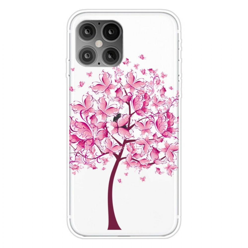 Telefoonhoesje voor iPhone 12 Pro Max Roze Boom Top