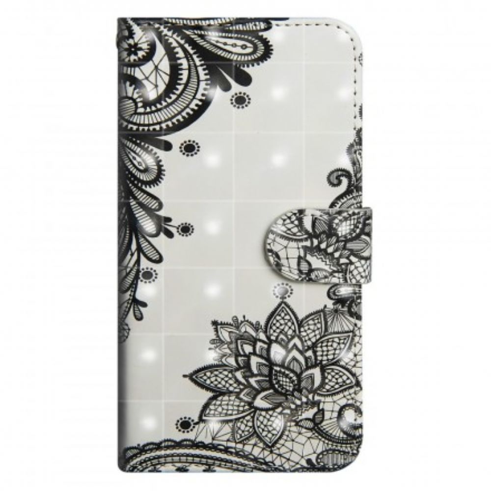 Flip Case voor Sony Xperia XZ3 Chique Kant