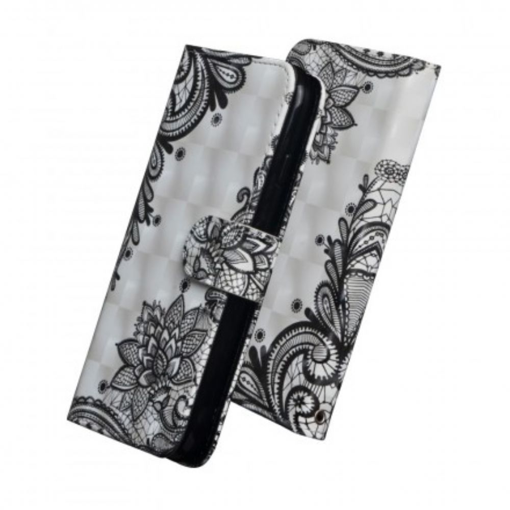 Flip Case voor Sony Xperia XZ3 Chique Kant