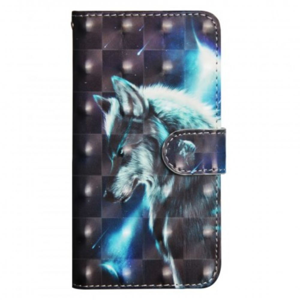 Flip Case voor Sony Xperia XZ3 Majestueuze Wolf