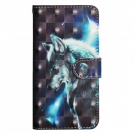 Flip Case voor Sony Xperia XZ3 Majestueuze Wolf