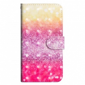 Folio-hoesje voor Sony Xperia XZ3 Magenta Glitterverloop