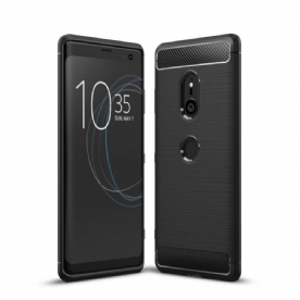 Hoesje voor Sony Xperia XZ3 Geborstelde Koolstofvezel