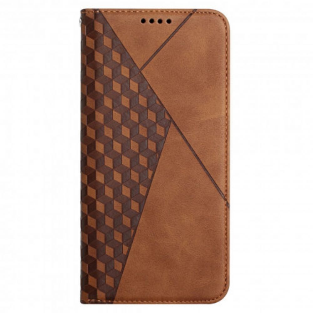 Bescherming Hoesje voor Oppo A54 5G / A74 5G Folio-hoesje Kubieke Stijl Skin-touch