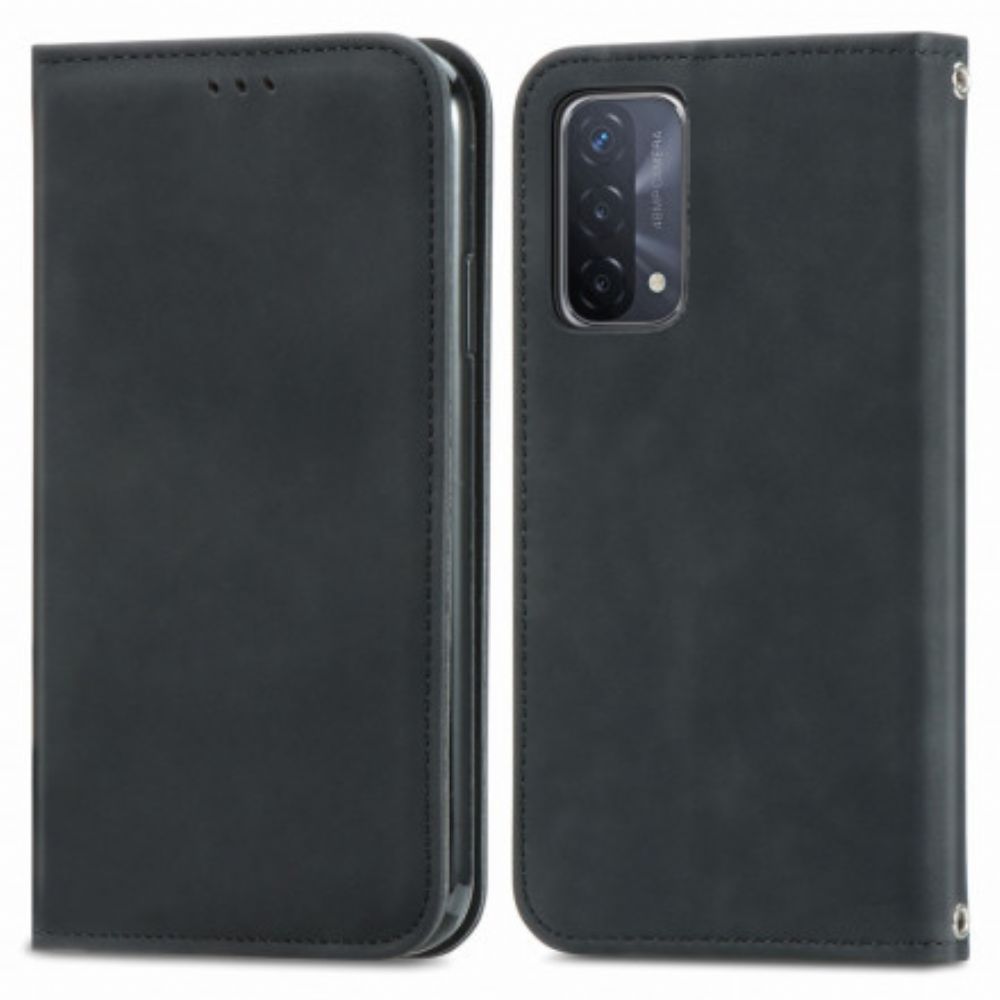 Bescherming Hoesje voor Oppo A54 5G / A74 5G Folio-hoesje Skin-touch