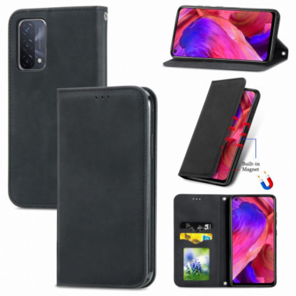 Bescherming Hoesje voor Oppo A54 5G / A74 5G Folio-hoesje Skin-touch