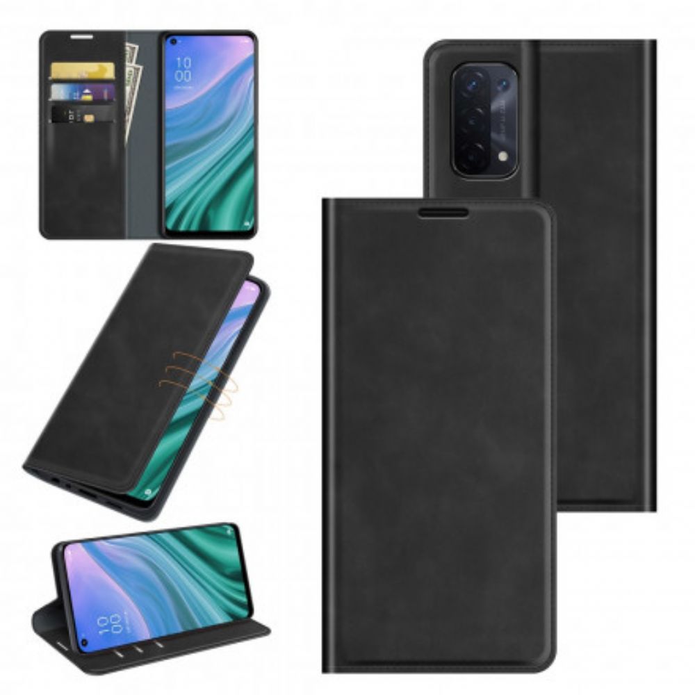 Bescherming Hoesje voor Oppo A54 5G / A74 5G Folio-hoesje Skin-touch