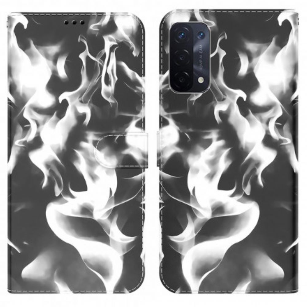 Folio-hoesje voor Oppo A54 5G / A74 5G Abstract Patroon