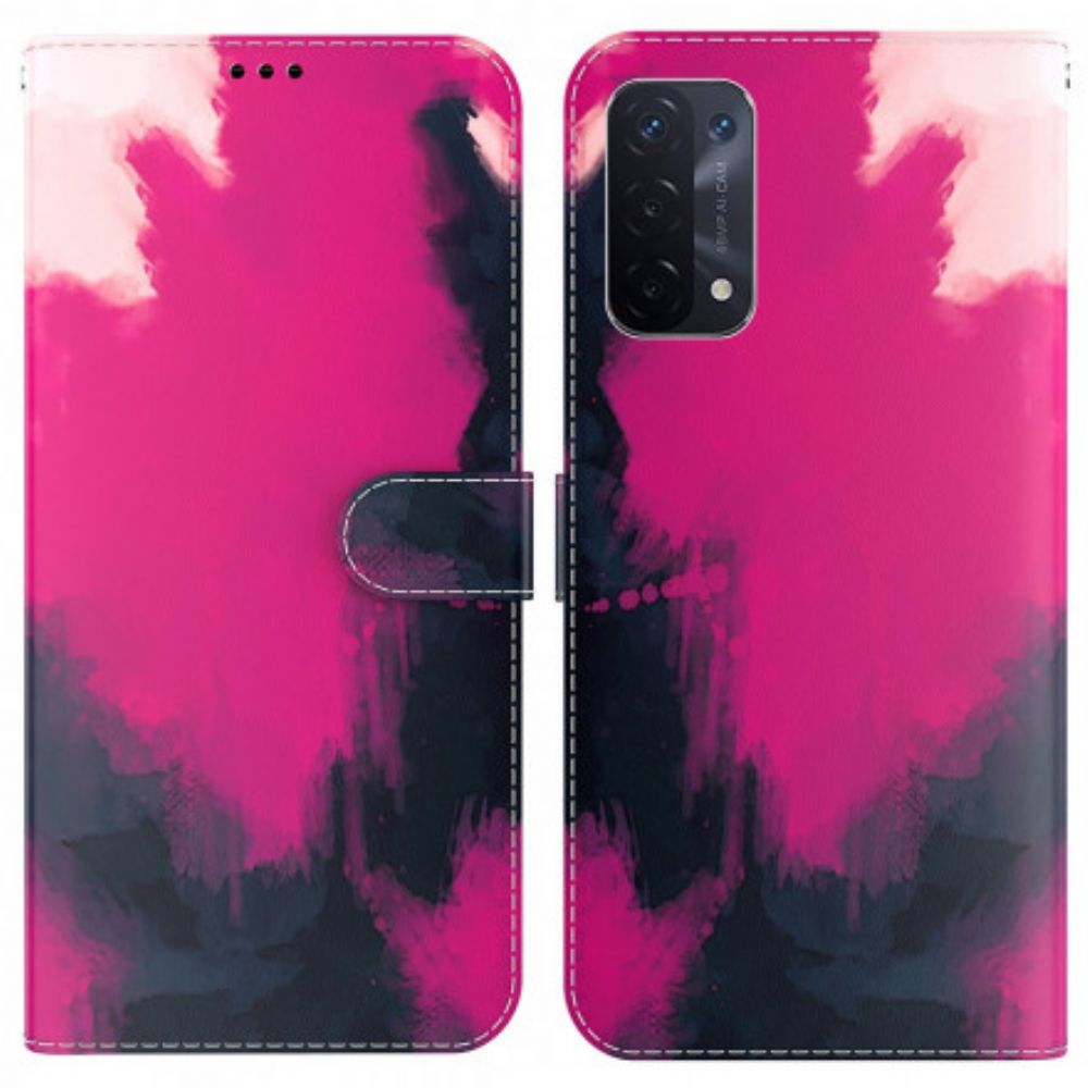 Folio-hoesje voor Oppo A54 5G / A74 5G Aquarel