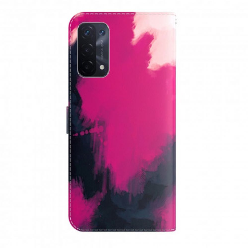 Folio-hoesje voor Oppo A54 5G / A74 5G Aquarel