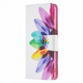 Folio-hoesje voor Oppo A54 5G / A74 5G Aquarel Bloem