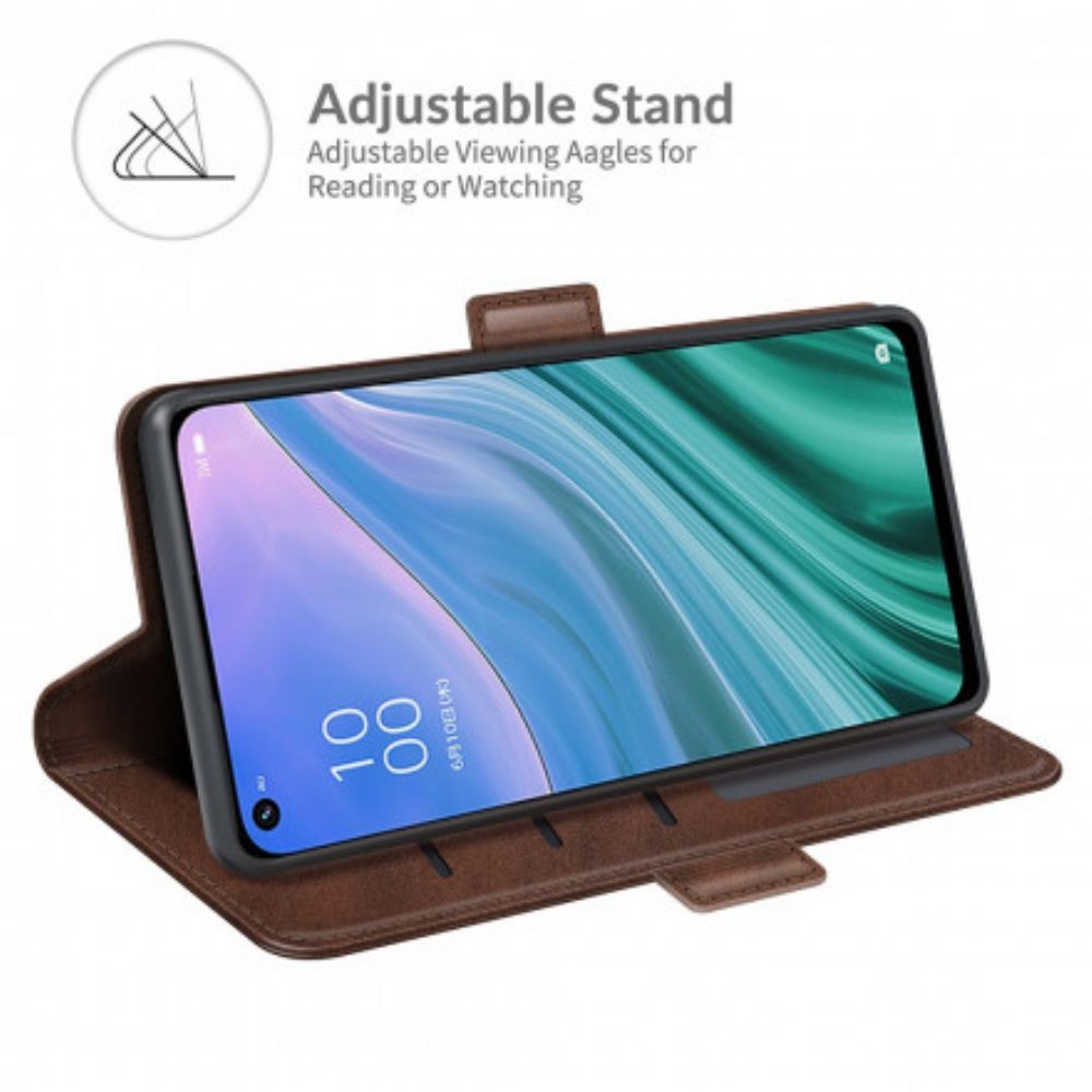 Folio-hoesje voor Oppo A54 5G / A74 5G Flip Case Dubbele Klep