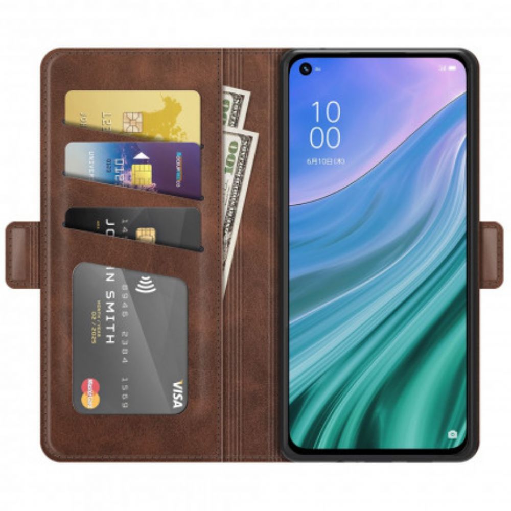 Folio-hoesje voor Oppo A54 5G / A74 5G Flip Case Dubbele Klep