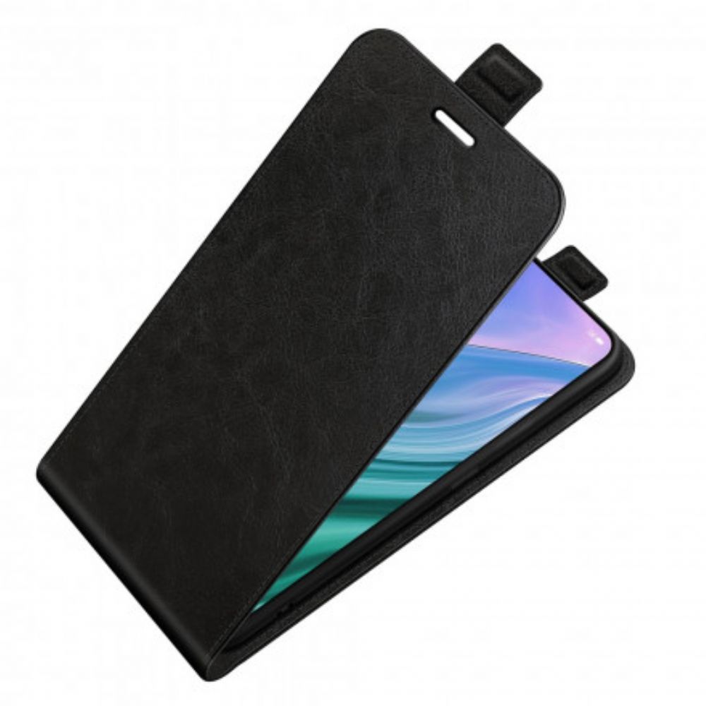 Leren Hoesje voor Oppo A54 5G / A74 5G Folio-hoesje Leren Effect Verticale Klep